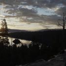 Dark image of Lake Tahoe