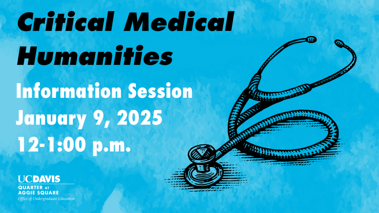 Information session for January 8 2025 Critical Medical Humanities