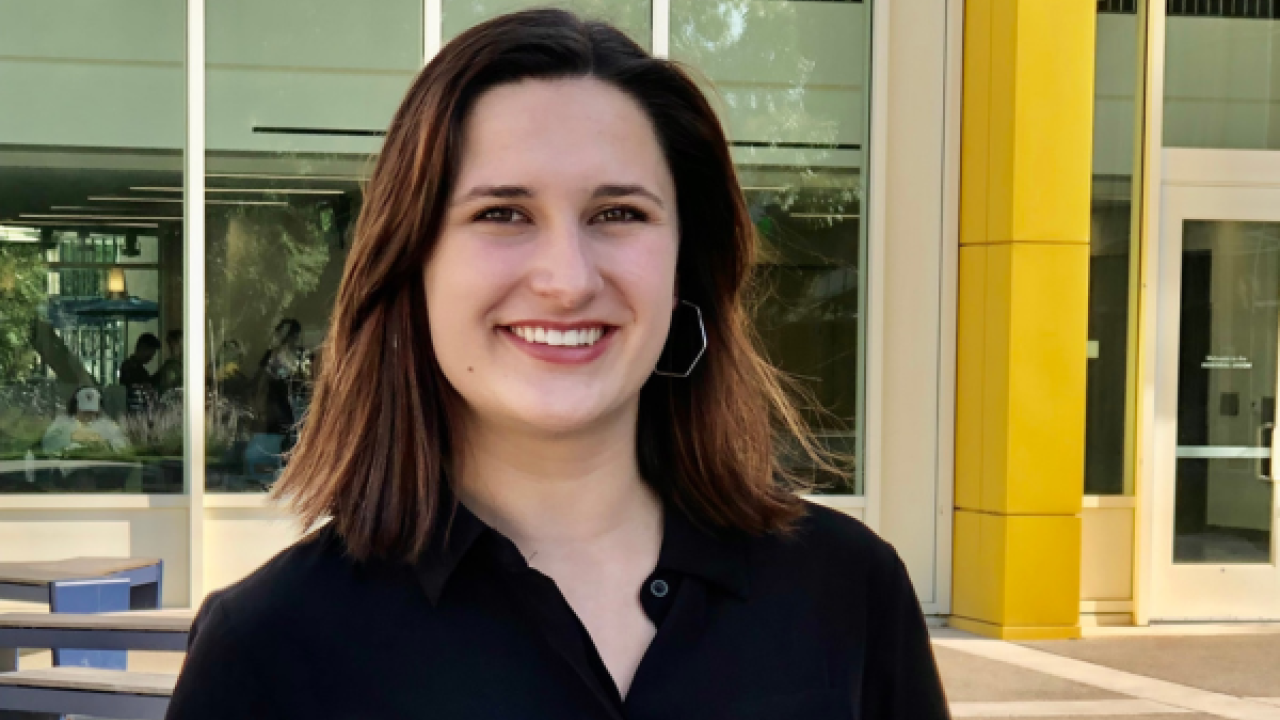 McKenna Rangel on the UC Davis campus