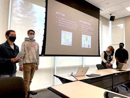 Students present during a class in Quarter at Aggie Square