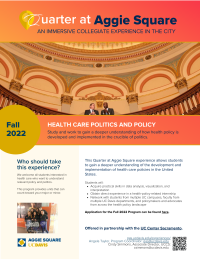 Healthcare Politics and Policy Flyer