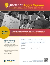 Multilingual Education Flyer Spring 22