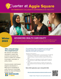 Advancing Health Care Equity flyer