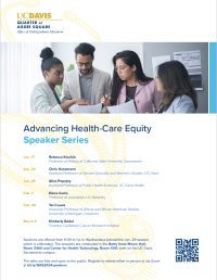 The advancing health-care equity speaker series information