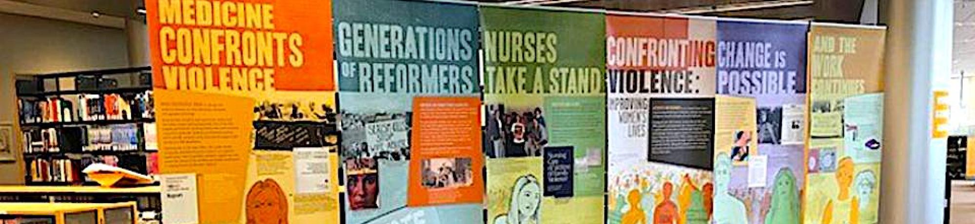 banner display at Blaisdell library