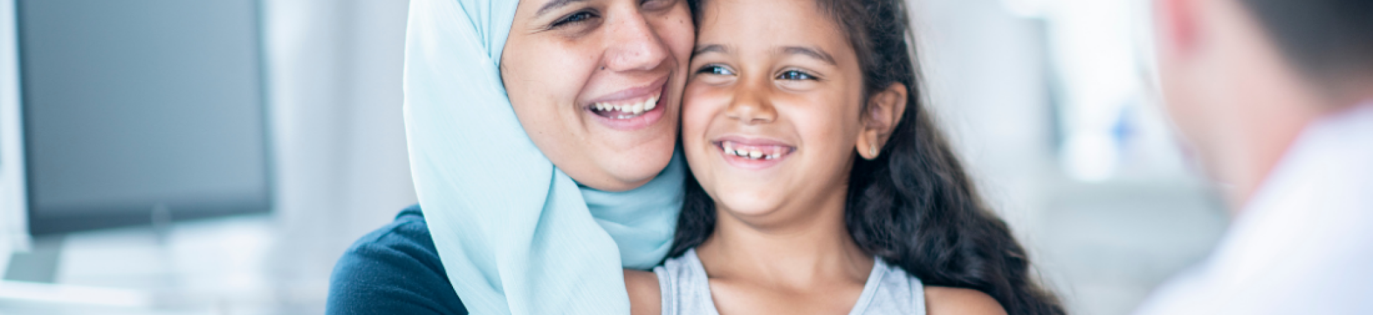 A mother and daughter are being resettled. 